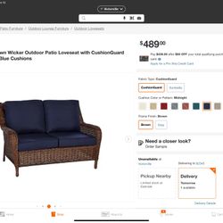 Hi everyone we have this loveseat comes wt cushions but no fabric  you have to buy your favorite color fabrics thats we selling for $300 retail price 