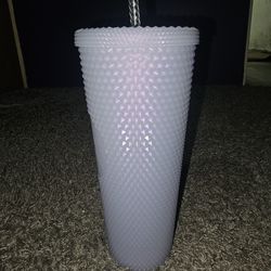 Iridescent Lily White Starbucks Tumbler