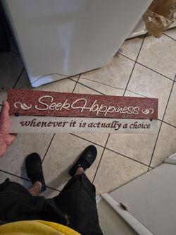 Wall art/sign 6 inch wide 21/2 ft long