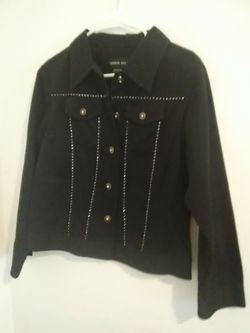 Women's black jean jacket