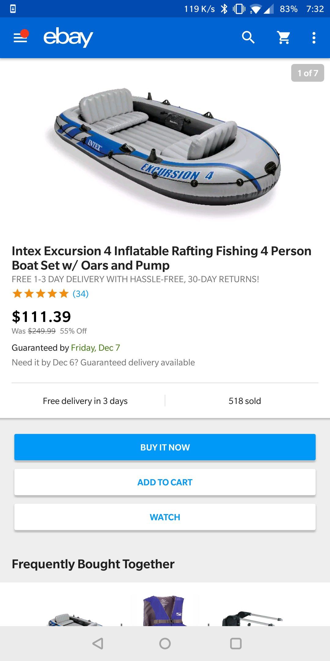 INFLATABLE BOAT. EXCURSION 5
