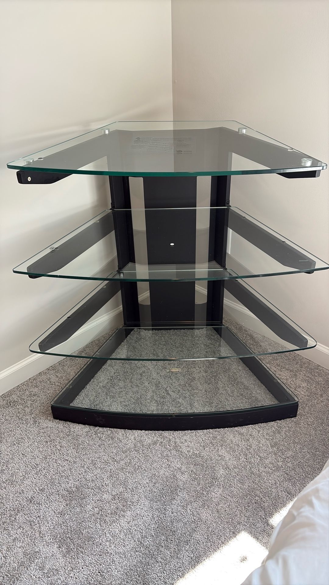 Glass Corner Shelf