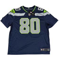 Nike Seattle Seahawks Steve Largent #80 On Field Vapor Home Jersey Blue 2XL