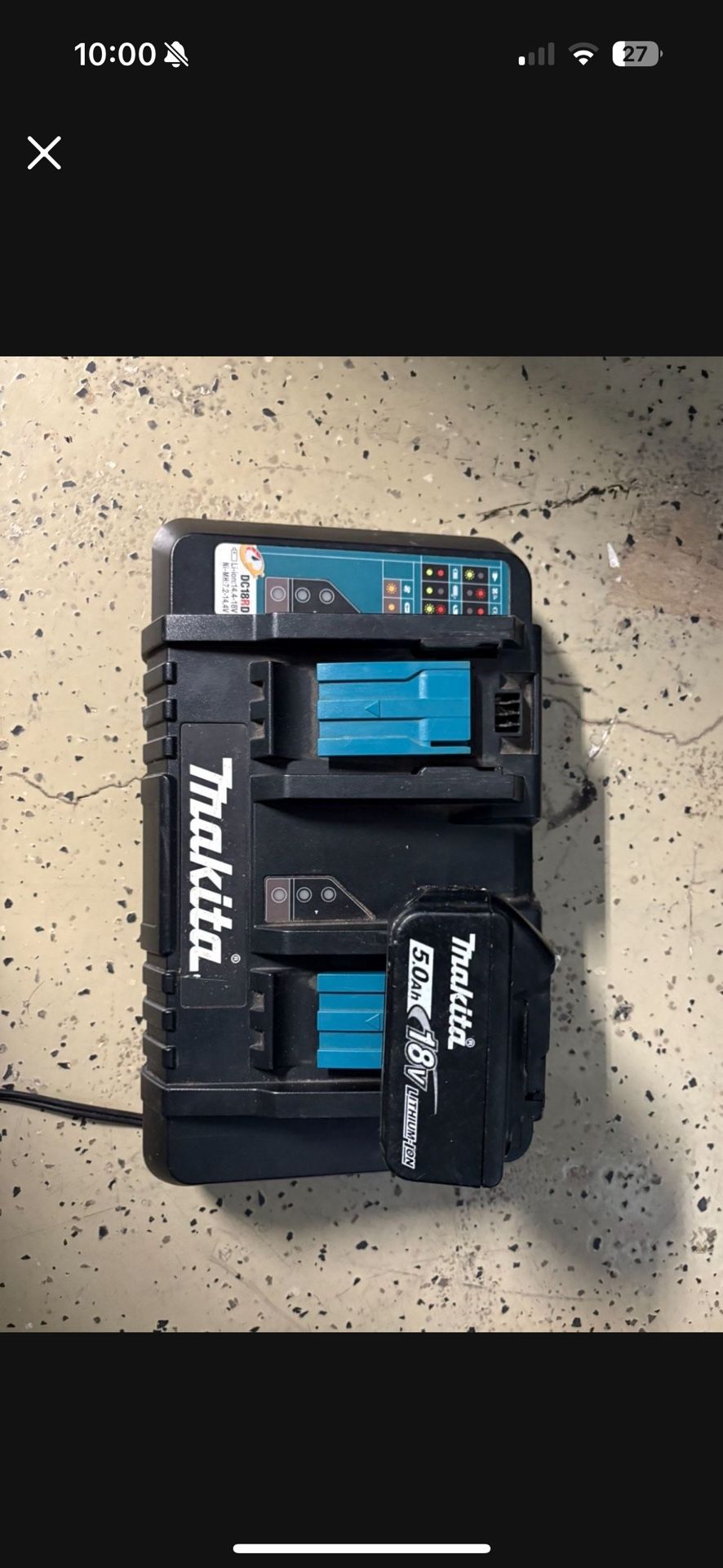 Makita Dc18RD Doble Charger el 5amp 18v Battery 