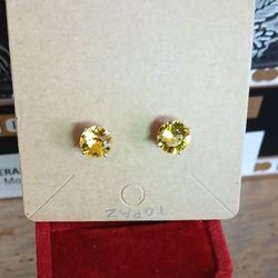 Topaz Crystal Earrings