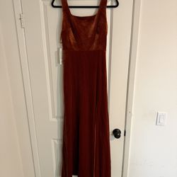 Terracotta / Burnt Orange Brides Maid Dress  
