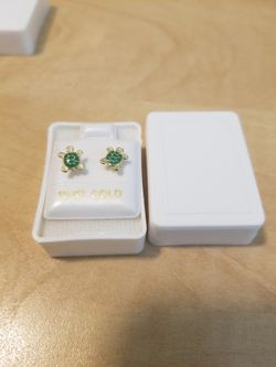 Gold Baby Girl earrings