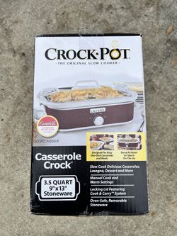 Crock-Pot Small 3.5 Quart Casserole Manual Slow Cooker and Food Warmer,  RED. for Sale in Friendly, MD - OfferUp