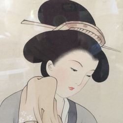 Stunning Geisha Women On Silk