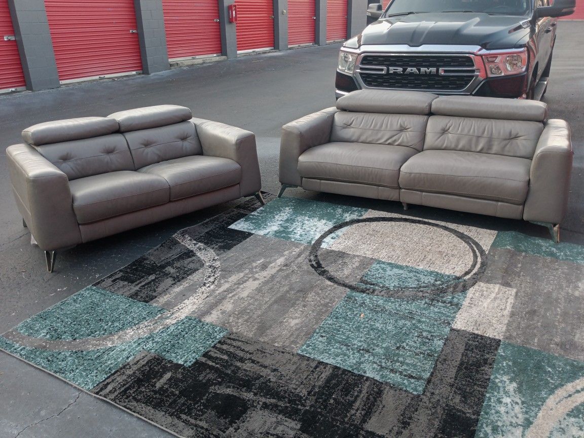 FAUX Leather Recliner Sofa Loveseat