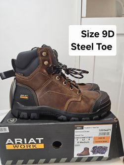 Ariat Steel Toe Work Boots Size 9