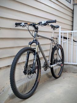 Macalu Titanium 26er Mountain bike made by Litespeed