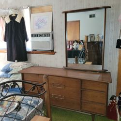 MCM Dresser With Mirror