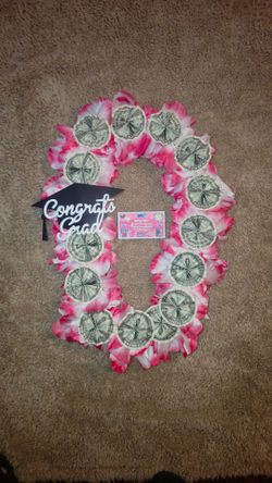 Congrats Grad pink lei