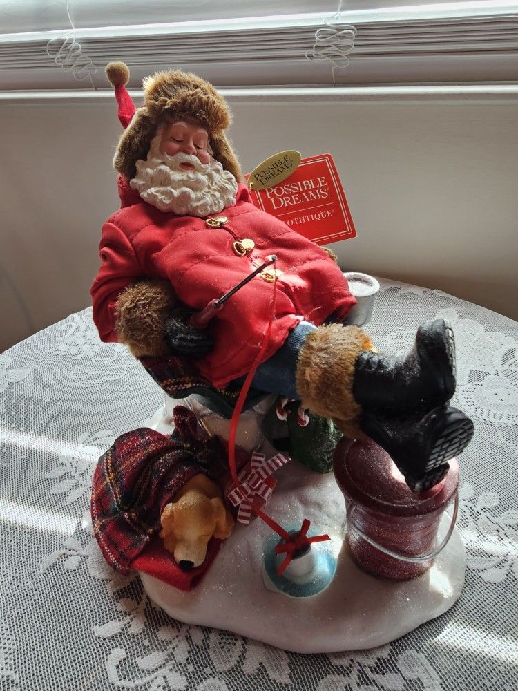 $25.00 - Christmas Department 56, "Possible Dreams Sports And Leisure Santa"!  