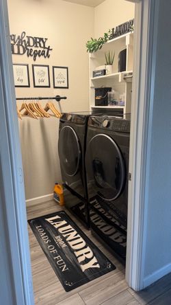 Front loading washer and dryer