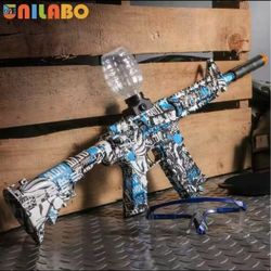 Electric M4 Bursting Gun Toy, New Color Edition, Equipped With Battery And Goggles, Outdoor Toy For Team Activities, Perfect Gift For Boys, Ideal For 
