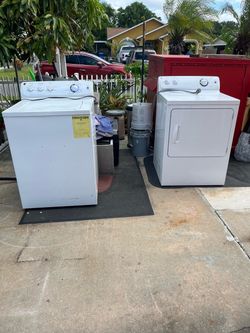Washer and dryer set, in good working condition and clean; $150 for each unit.