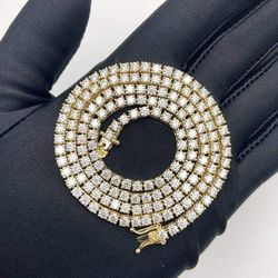 Lab Grown Diamond Tennis Necklaces (16"-24")
