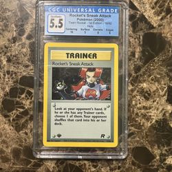 1st Edition Rockets Sneak Attack CGC 5.5 Pick-up Only