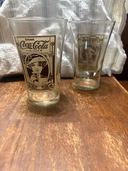 Vintage Coca-Cola Collectible Drinking Glasses Set of 2