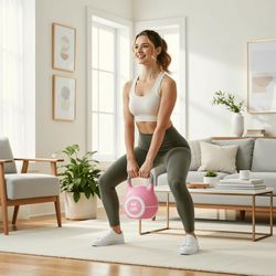 Adjustable Kettlebell Set - 7in1 Kettlebells, Choose 22.5 lb or 44 lb, Quick-Change Weight Dial & Safety Lock, Space-Saving, Full-Body Workout & Cross