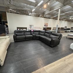 Costco Wylder Top Grain Leather Power Recliner 