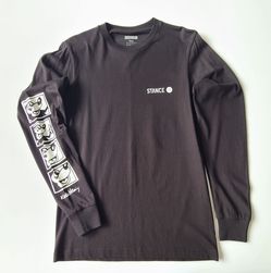 STANCE Mickey Mouse x Keith Haring Long Sleeve Graphic Tee Size Small