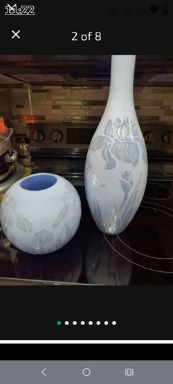Vintage  Decorative  vases Grayish blue! Will Sell Separately!