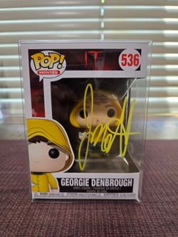 Funko Pop! Movie IT - Georgie Denbrough #536 Signed By Jackson Robert Scott + JSA COA