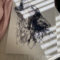 24x17 Wolf Painting 
