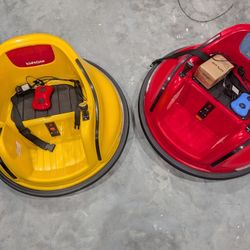 Set Of Two Kids Zone Bumper Cars For Little Kids 18 Months To 4 Years