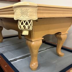 Buckhorn 7 Foot Queen Anne Leg Pool Table