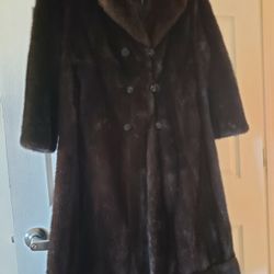 DARK RANCH MAHOGANY MINK COAT