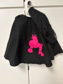 Girls Poodle Skirt & Scarf