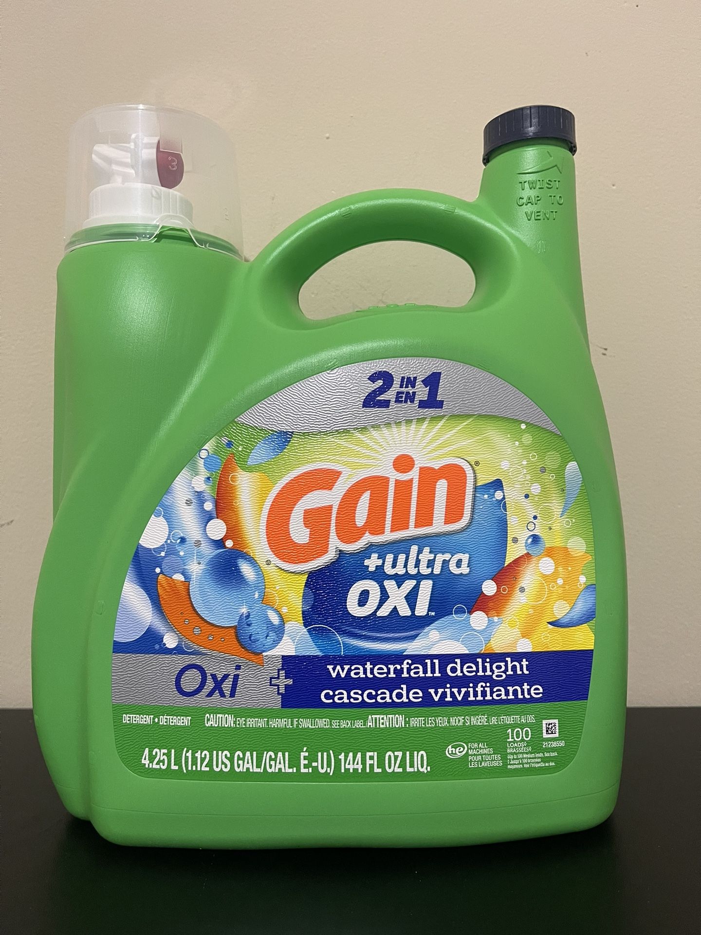 Gain Ultra Oxi Waterfall Delight Laundry Detergent 4.25L