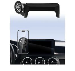 SKYLOTEC Magnetic Phone Mount for Mercedes Benz GLC 2016-2019/C-Class 2015-2018 Accessories 7-Inch Screen Fixed Clip, Cell Phone Base Automobile Cradl