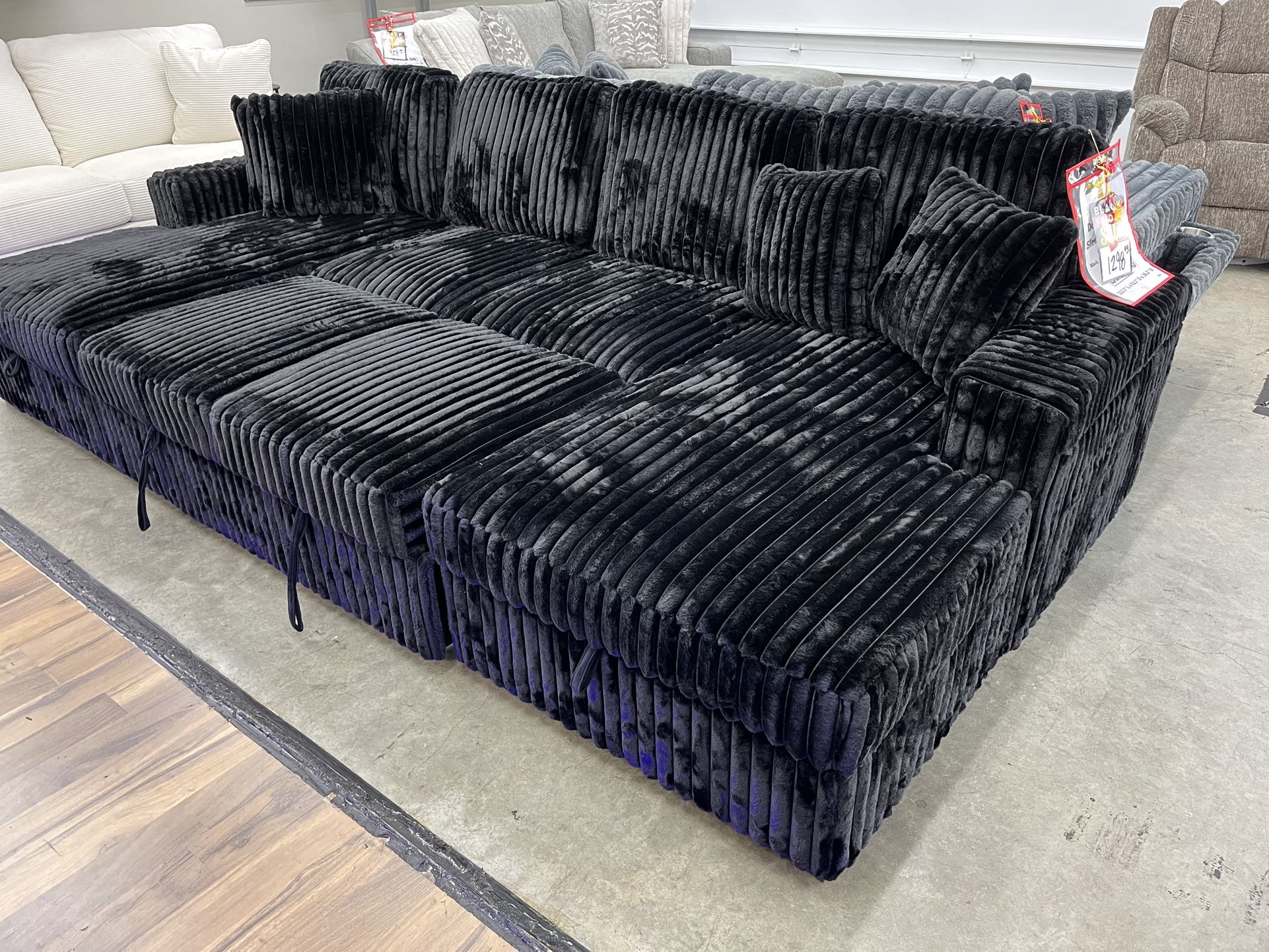 Sectional With Sleeper And Storage 