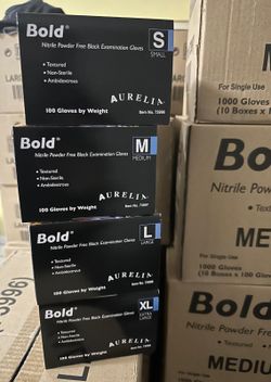 Nitrile Black Gloves