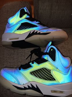 Air Jordan 5 Retro Iridescent Sneakers size 5
