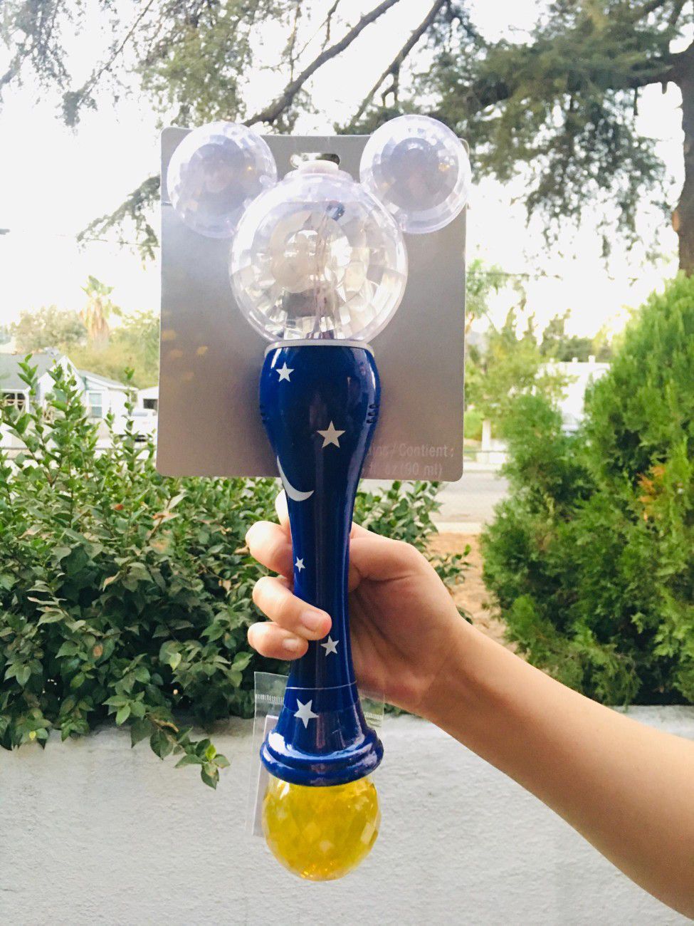 Disney mickey bubble wand with light !!