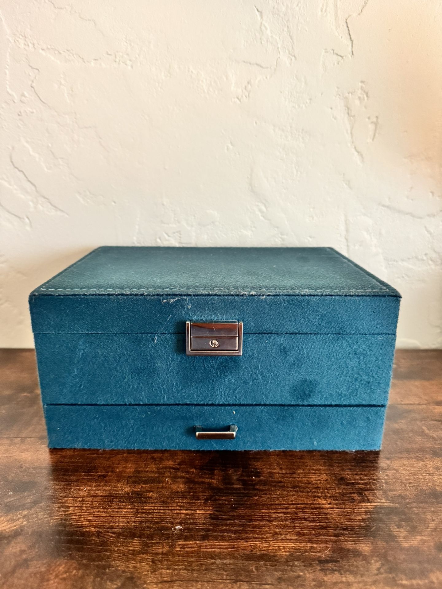 Emerald Green Felt Jewelry Box
