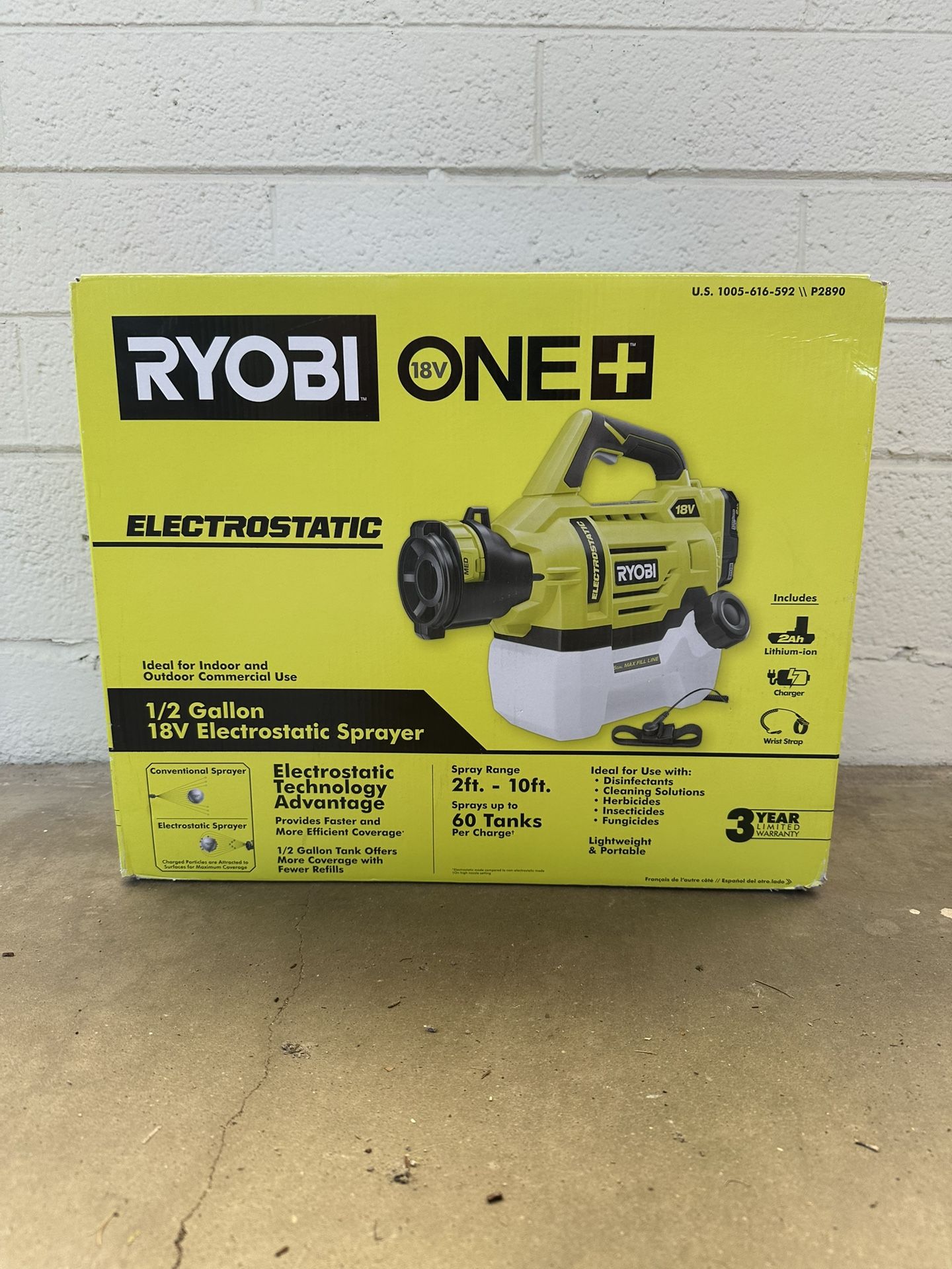 RYOBI P2809 18V ONE+ Electrostatic Sprayer (Tool Only) β $35