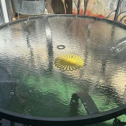 Glass Out Door Table