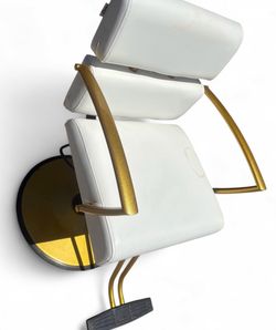 White & Gold Styling Chair