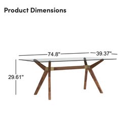 Glass Dinning Table Set-must Sell Fast