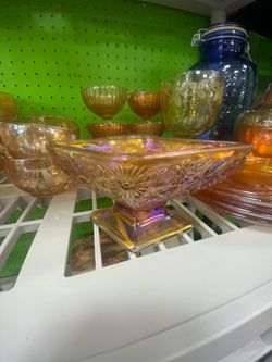 marigold carnival glass