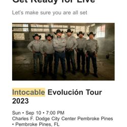 Intocable Tickets