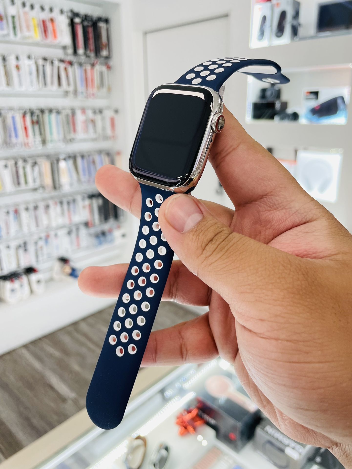 Apple Watch 8 45mm GPS LTE Stainless Steel $50 Down