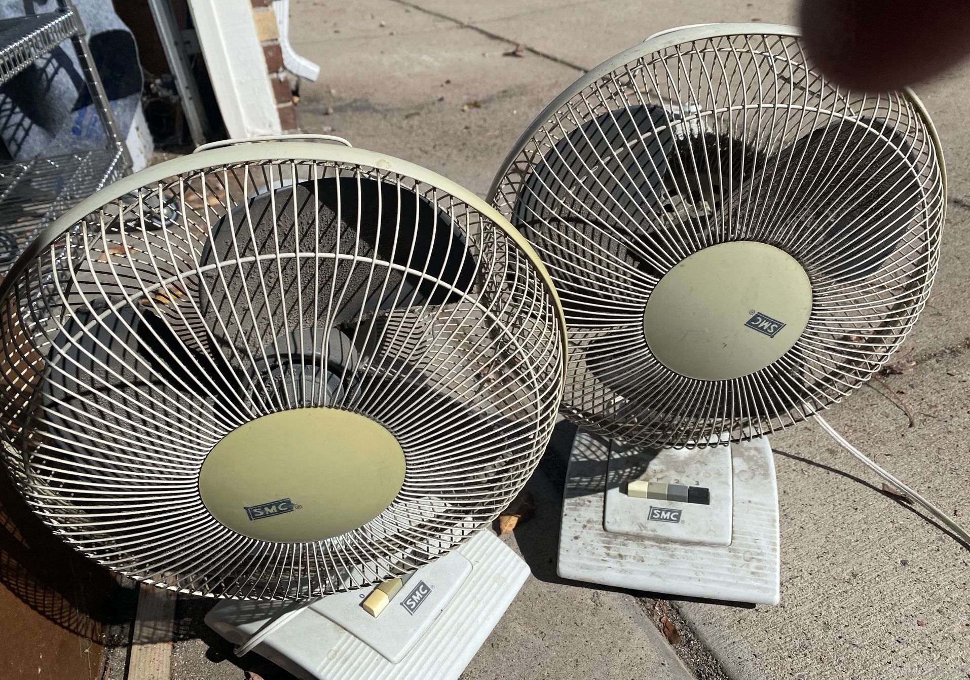 2 Fans Great For Shop Needs Dusted Off :)